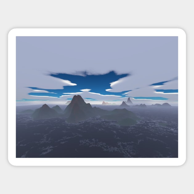 Misty archipelago Magnet by Gaspar Avila